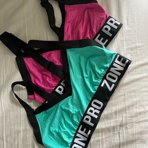 Womens sports bras. Super soft unlined. Thick comfortable straps. Retro.